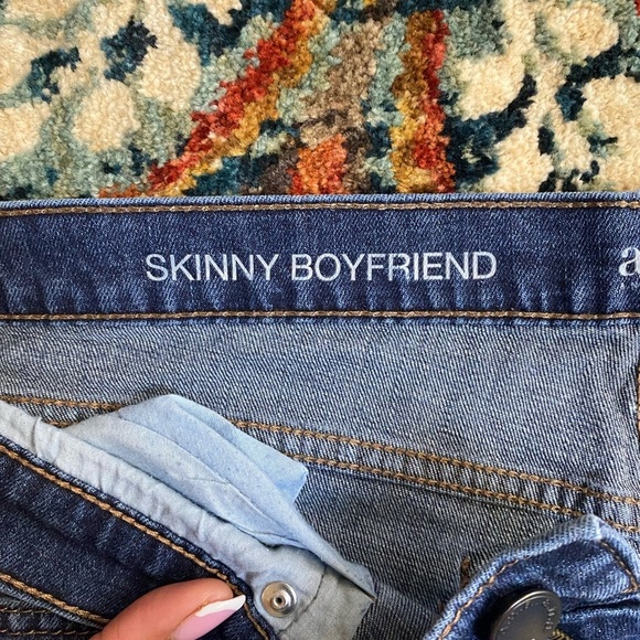 A.N.A. Blue Distressed Jeans - Picture 4 of 8